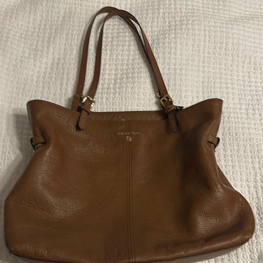Michael Kors Brown Leather Tote Bag